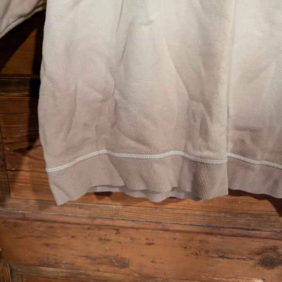 Cream and Brown Relaxed Fit Crewneck Sweatshirt - Picture 9 of 9